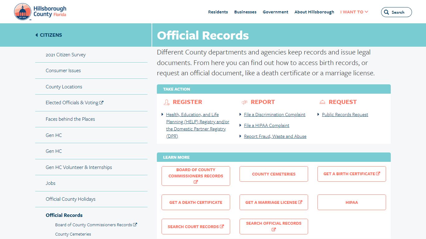 Hillsborough County - Official Records