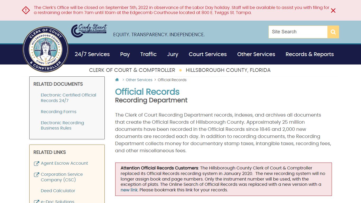 Official Records | Hillsborough County